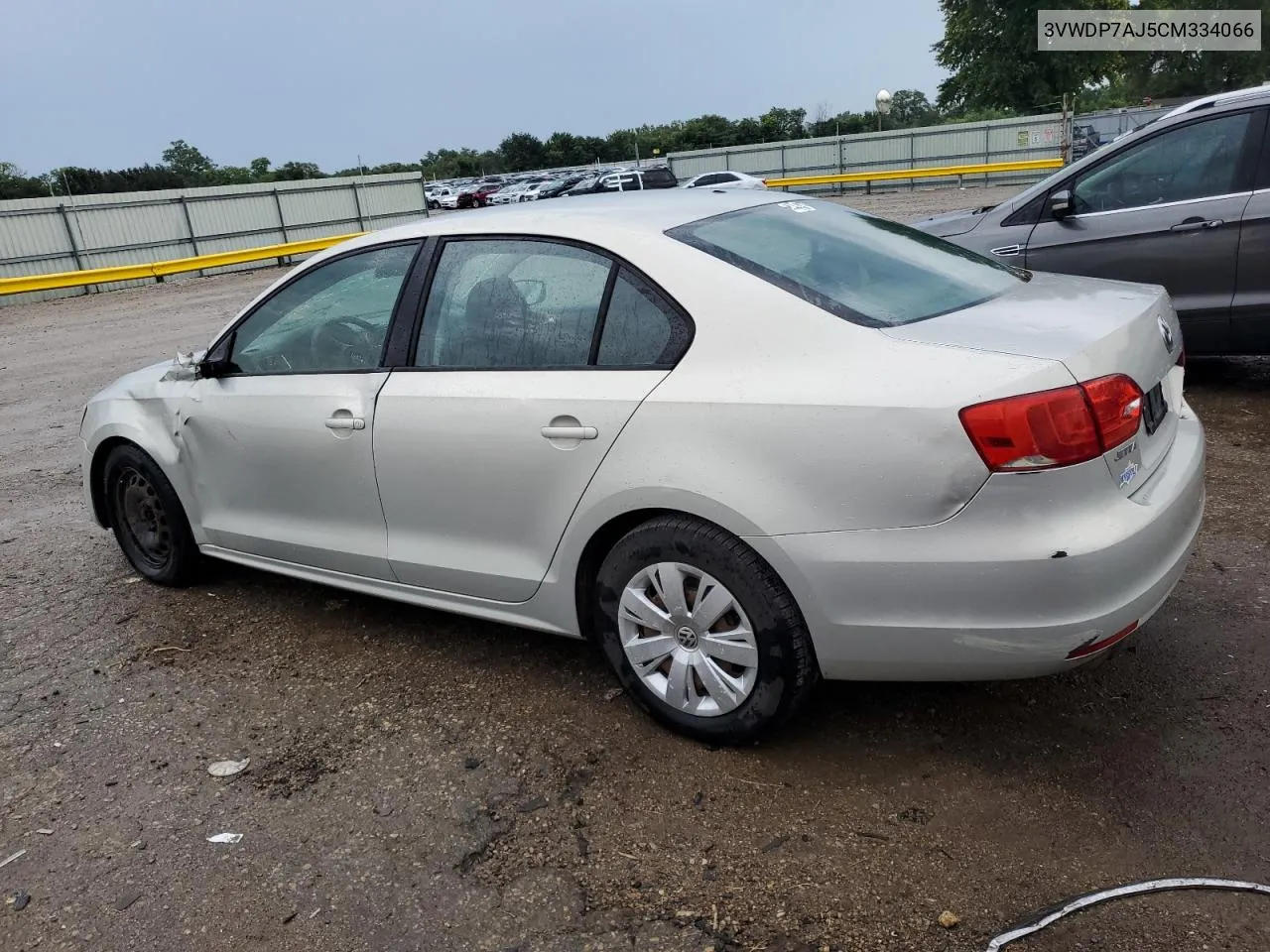 2012 Volkswagen Jetta Se VIN: 3VWDP7AJ5CM334066 Lot: 68428124