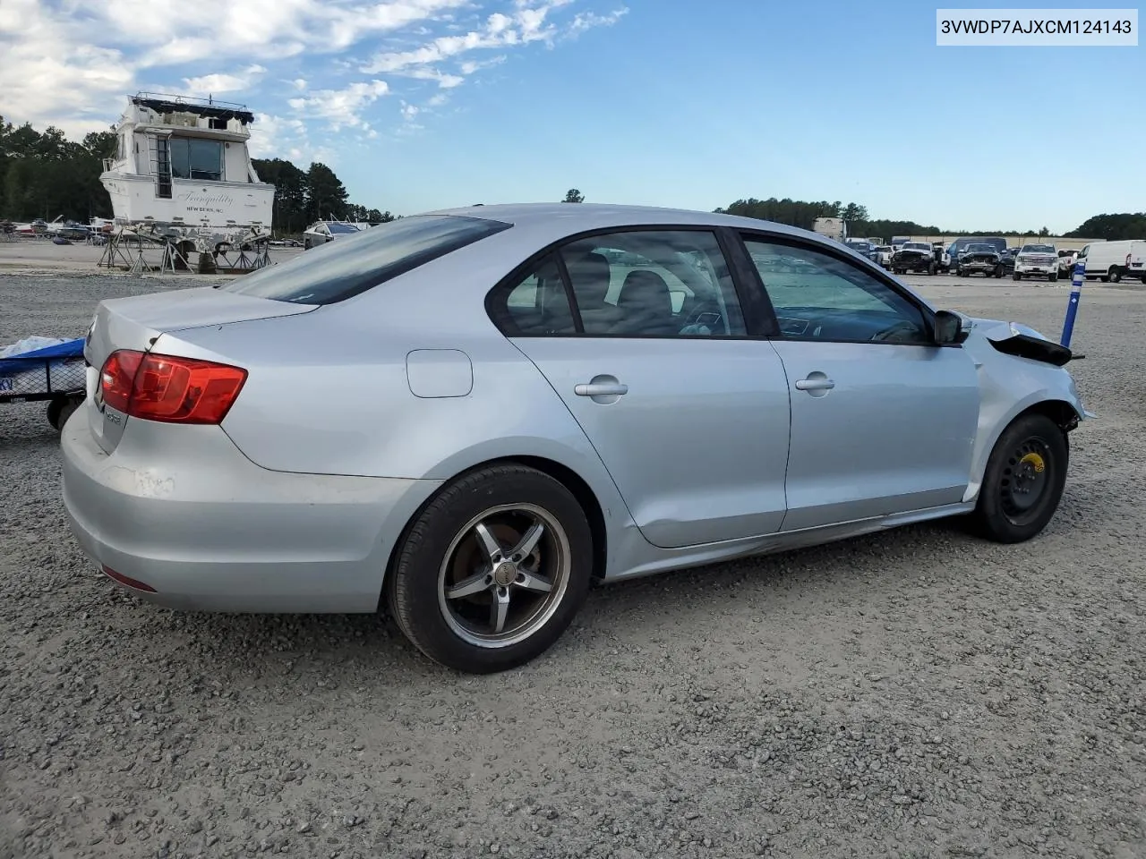 2012 Volkswagen Jetta Se VIN: 3VWDP7AJXCM124143 Lot: 68529944