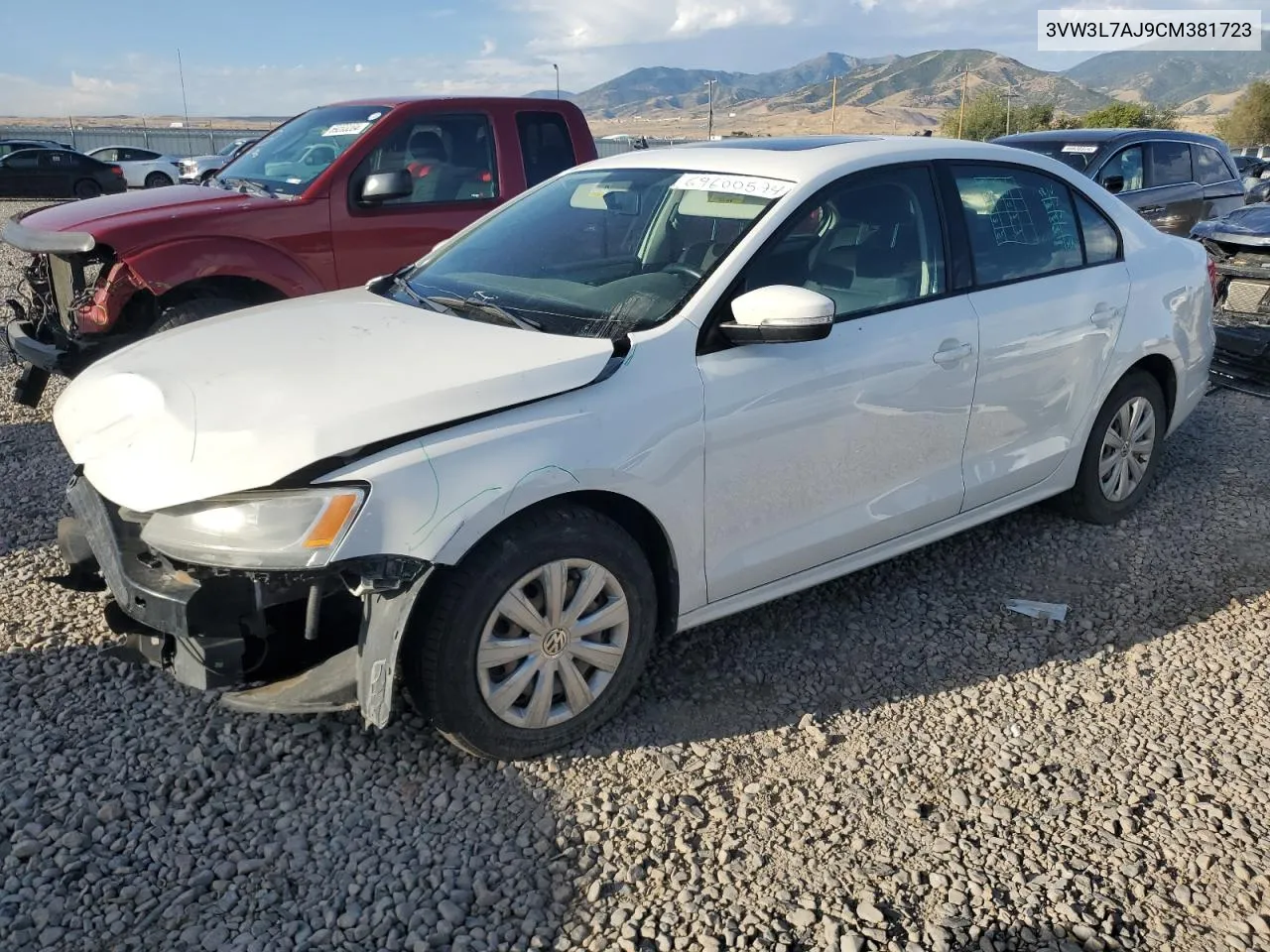 2012 Volkswagen Jetta Tdi VIN: 3VW3L7AJ9CM381723 Lot: 69600574