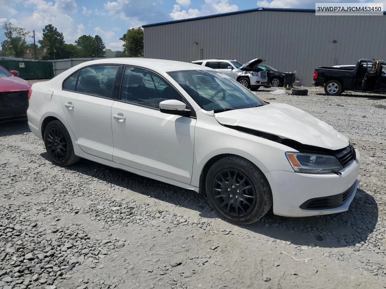 2012 Volkswagen Jetta Se VIN: 3VWDP7AJ9CM453450 Lot: 69670314