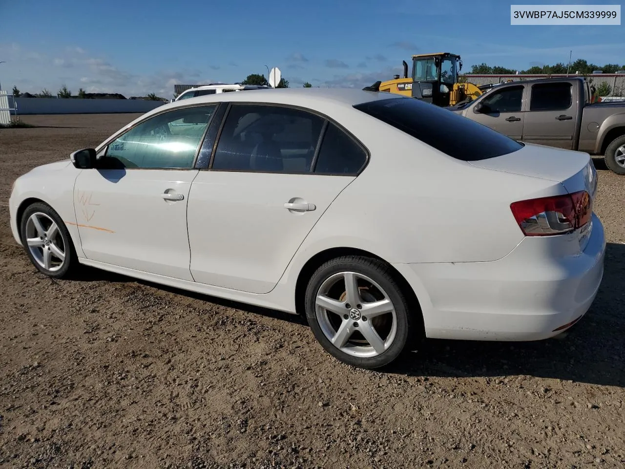 2012 Volkswagen Jetta Se VIN: 3VWBP7AJ5CM339999 Lot: 70188264