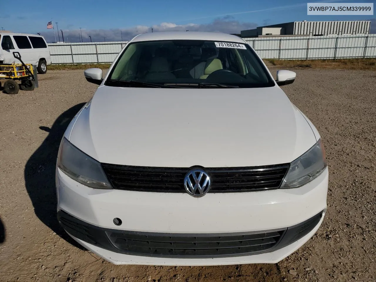 2012 Volkswagen Jetta Se VIN: 3VWBP7AJ5CM339999 Lot: 70188264