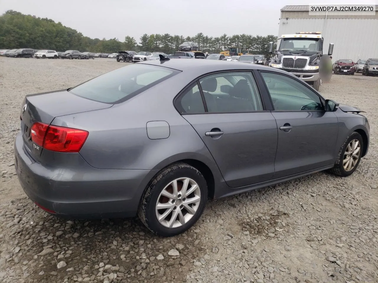 2012 Volkswagen Jetta Se VIN: 3VWDP7AJ2CM349270 Lot: 70411234