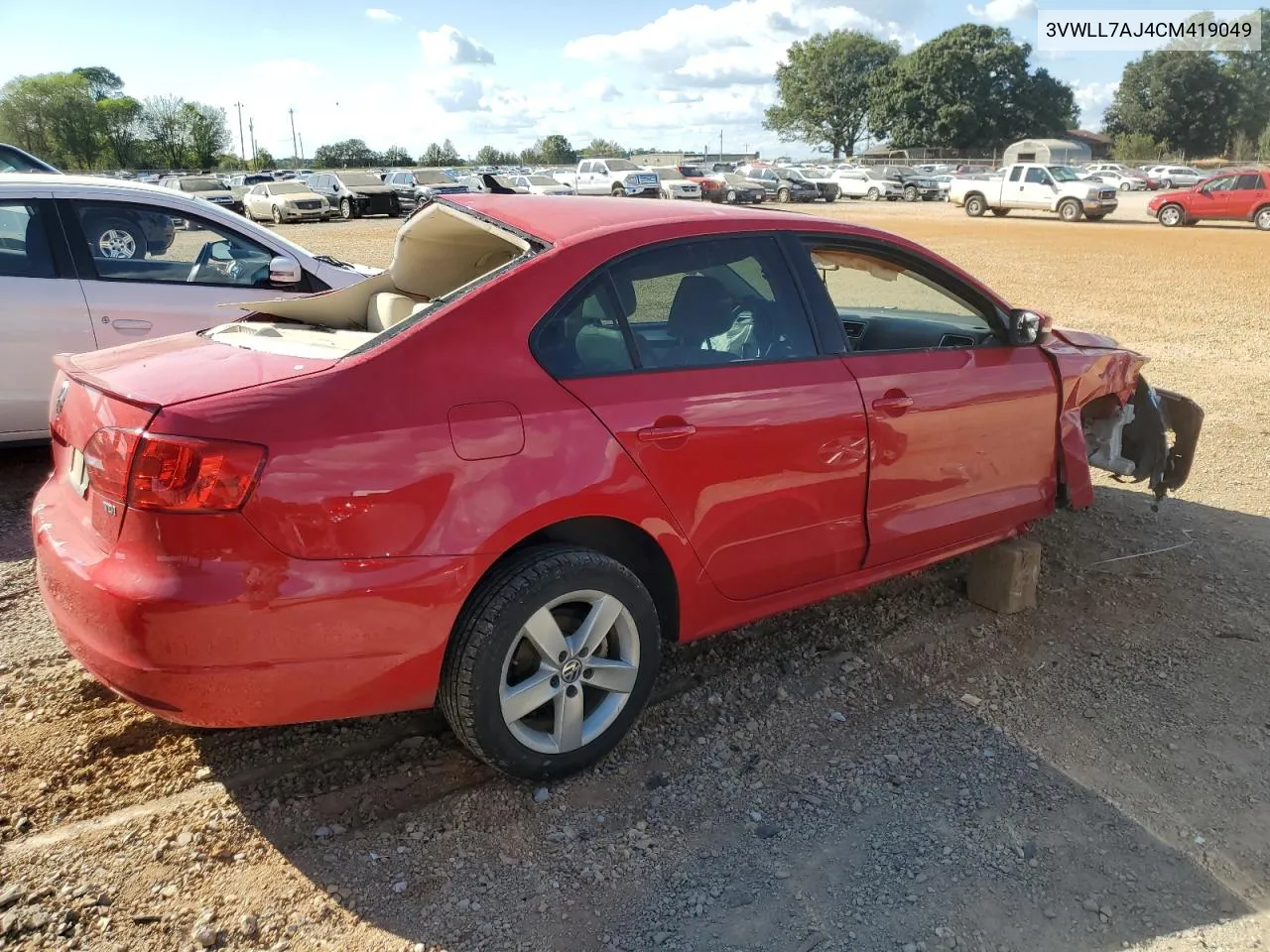 2012 Volkswagen Jetta Tdi VIN: 3VWLL7AJ4CM419049 Lot: 71042824