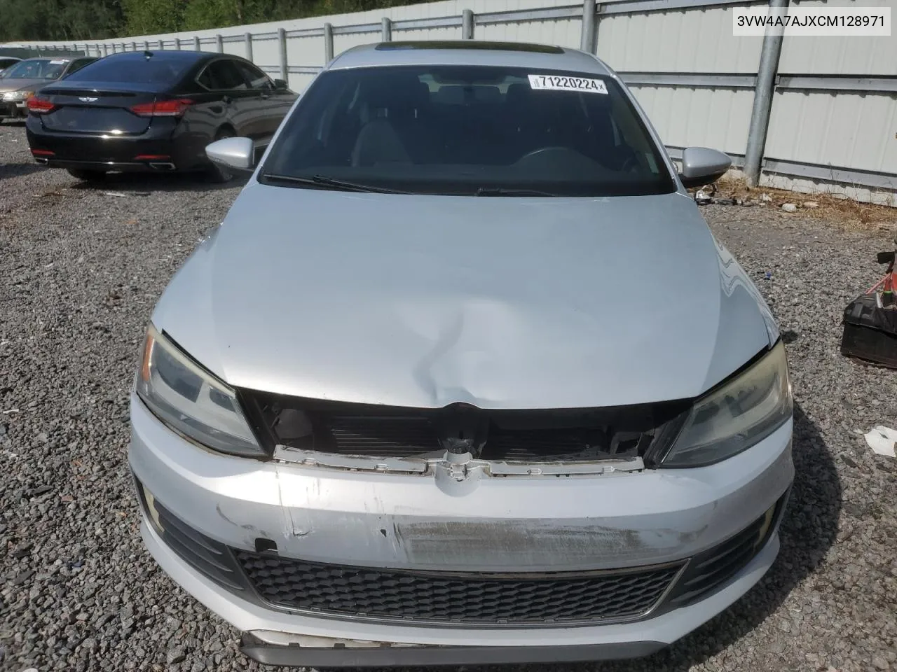 2012 Volkswagen Jetta Gli VIN: 3VW4A7AJXCM128971 Lot: 71220224