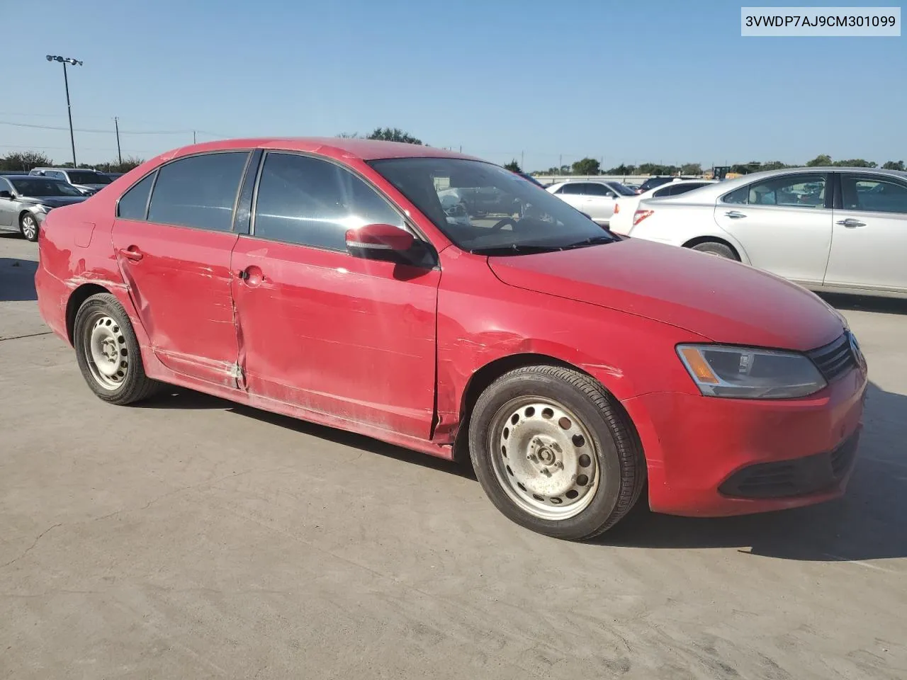 2012 Volkswagen Jetta Se VIN: 3VWDP7AJ9CM301099 Lot: 71446824