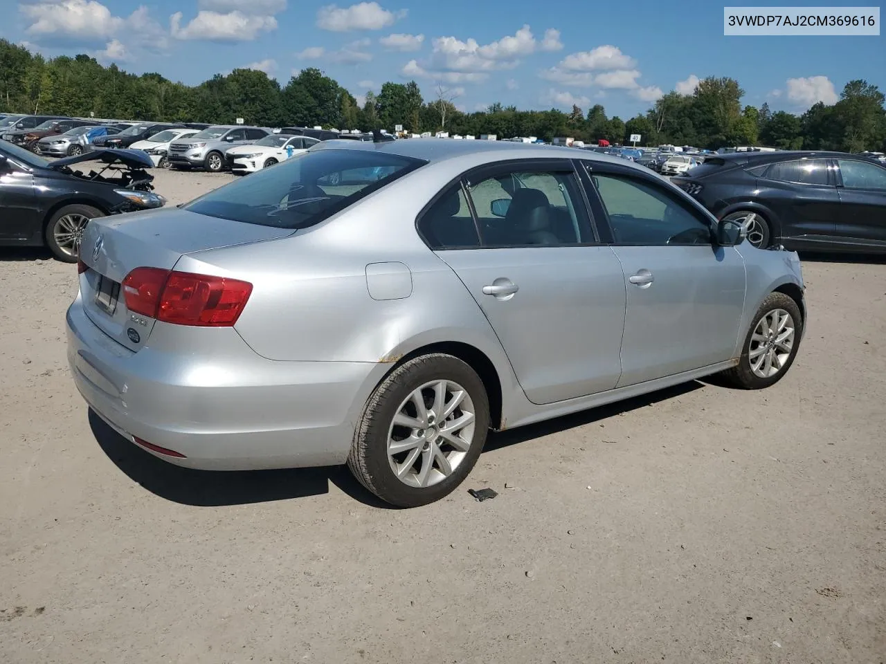 2012 Volkswagen Jetta Se VIN: 3VWDP7AJ2CM369616 Lot: 71787784