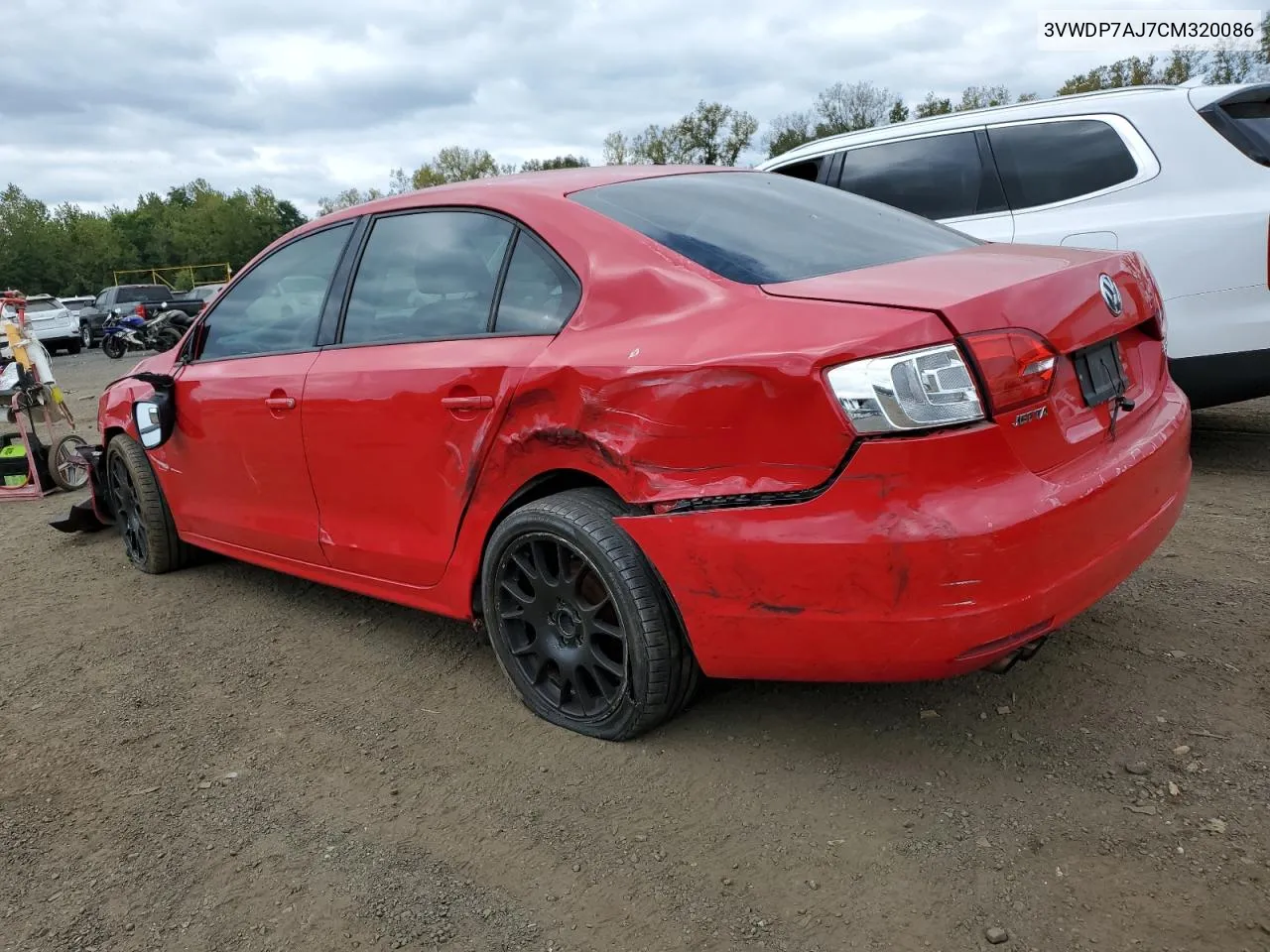 2012 Volkswagen Jetta Se VIN: 3VWDP7AJ7CM320086 Lot: 72319514