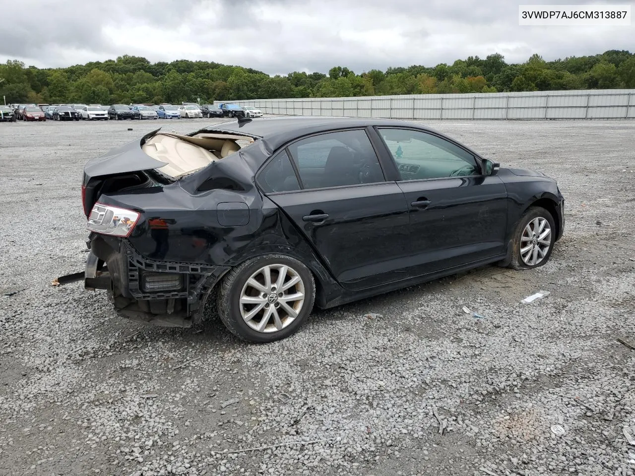 2012 Volkswagen Jetta Se VIN: 3VWDP7AJ6CM313887 Lot: 72329124