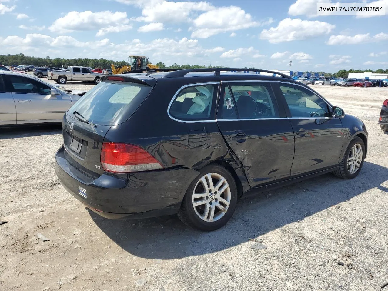 2012 Volkswagen Jetta Tdi VIN: 3VWPL7AJ7CM702854 Lot: 72879404