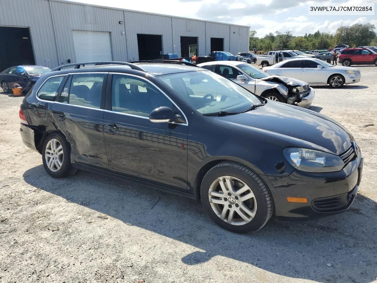 2012 Volkswagen Jetta Tdi VIN: 3VWPL7AJ7CM702854 Lot: 72879404