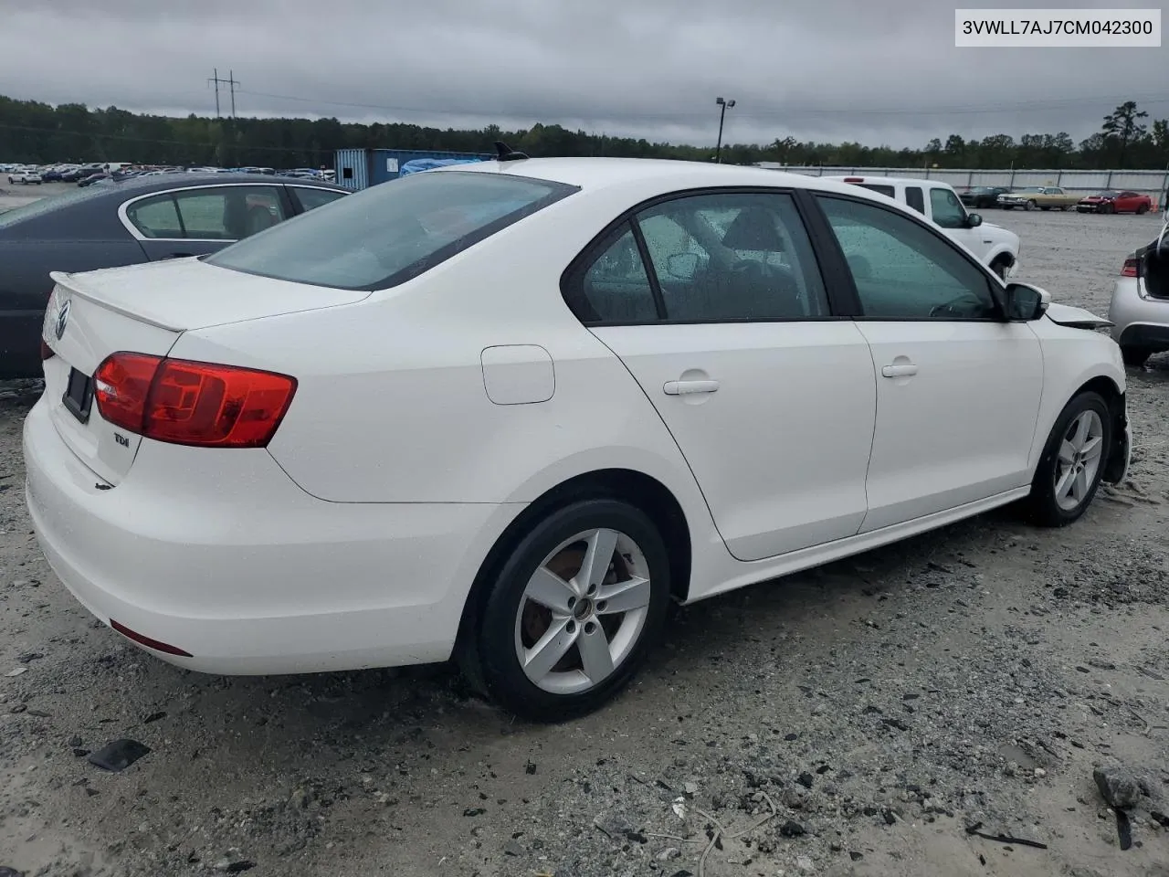 2012 Volkswagen Jetta Tdi VIN: 3VWLL7AJ7CM042300 Lot: 73210574