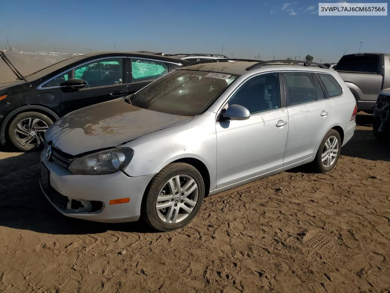 2012 Volkswagen Jetta Tdi VIN: 3VWPL7AJ6CM657566 Lot: 73241734