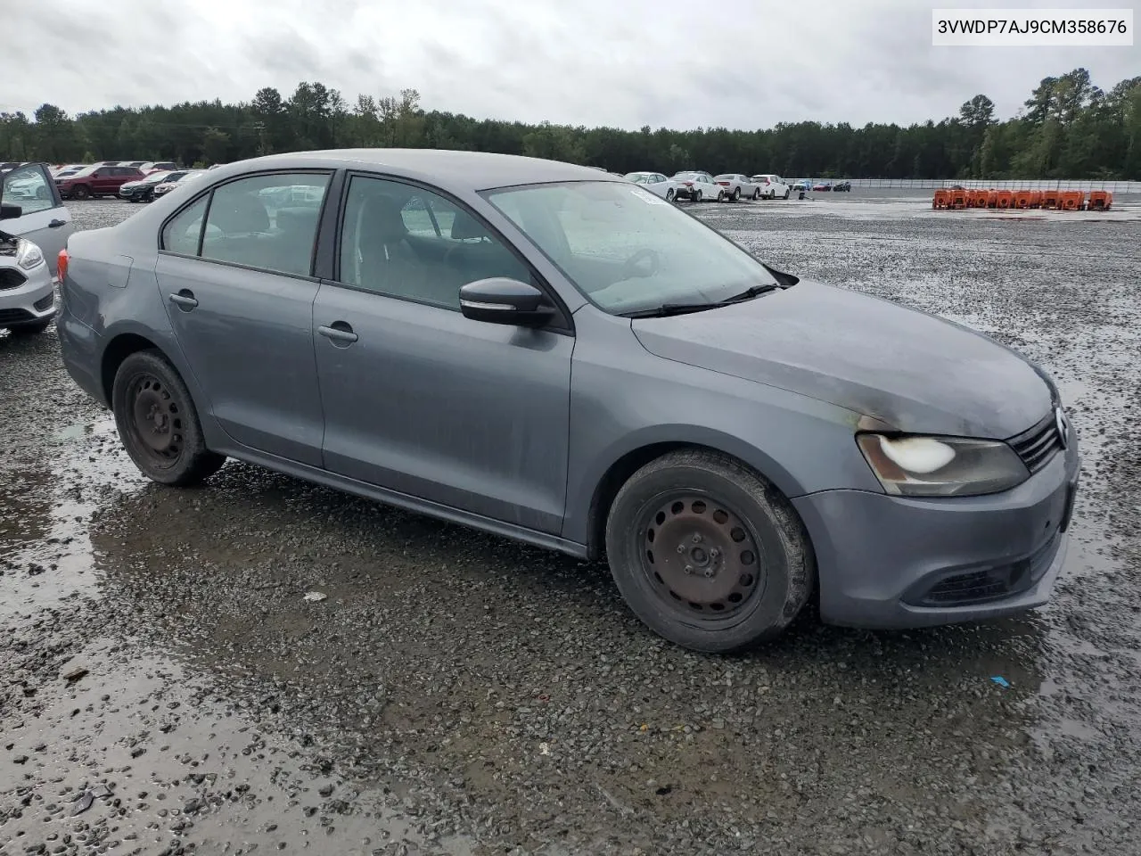 2012 Volkswagen Jetta Se VIN: 3VWDP7AJ9CM358676 Lot: 73437784