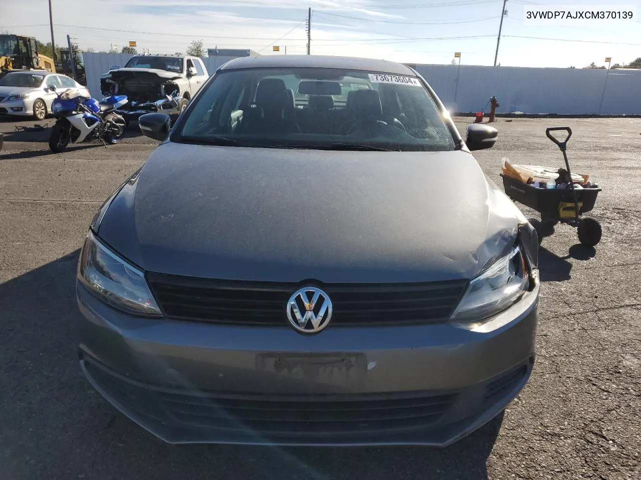 2012 Volkswagen Jetta Se VIN: 3VWDP7AJXCM370139 Lot: 73673604