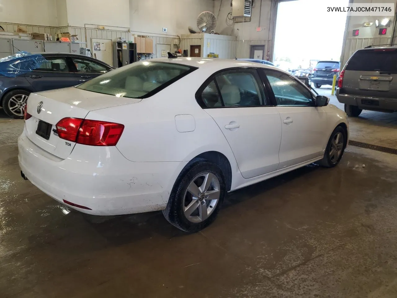 2012 Volkswagen Jetta Tdi VIN: 3VWLL7AJ0CM471746 Lot: 73696214