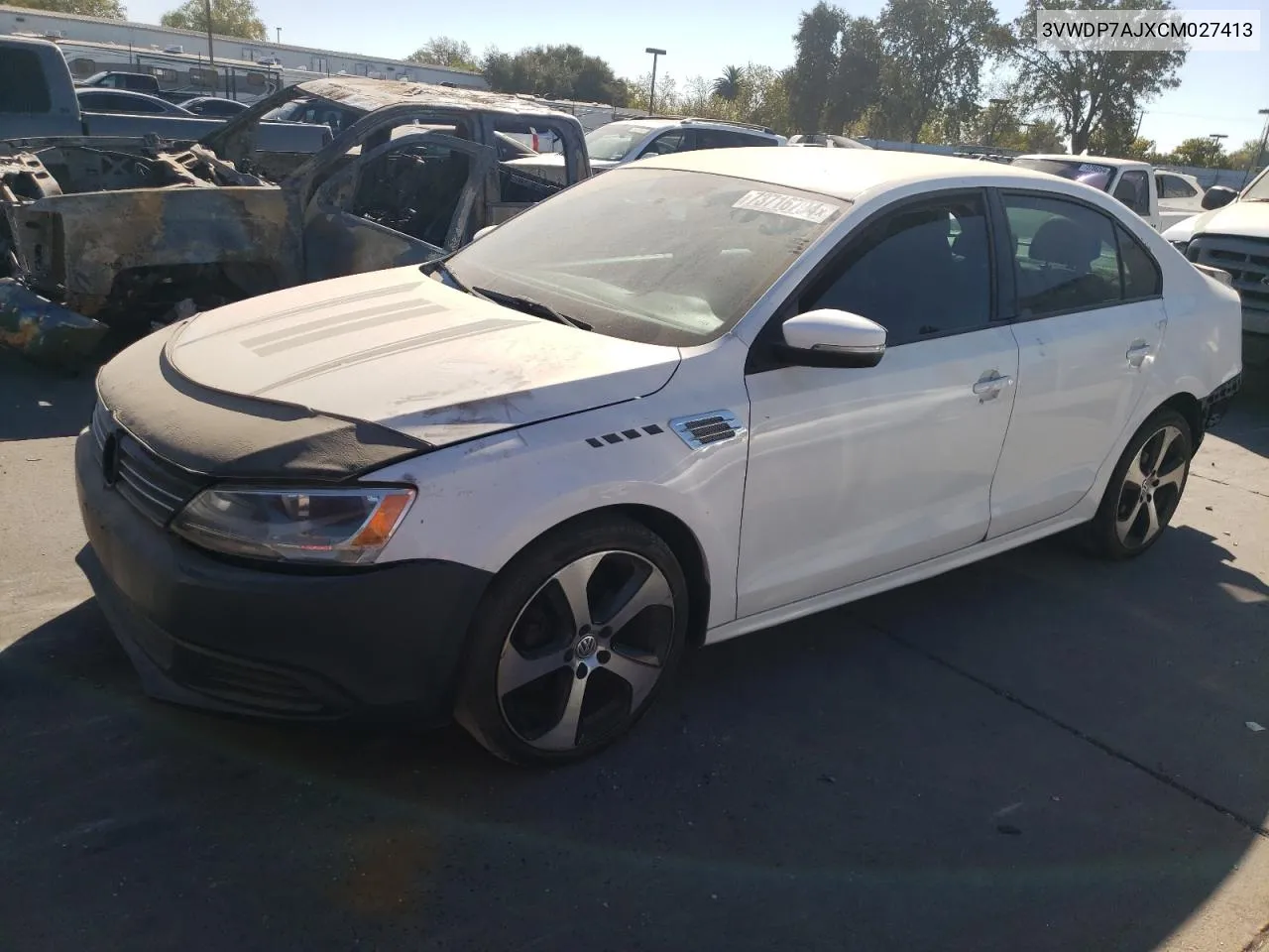 2012 Volkswagen Jetta Se VIN: 3VWDP7AJXCM027413 Lot: 73716794