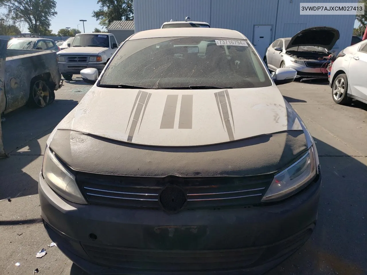 2012 Volkswagen Jetta Se VIN: 3VWDP7AJXCM027413 Lot: 73716794