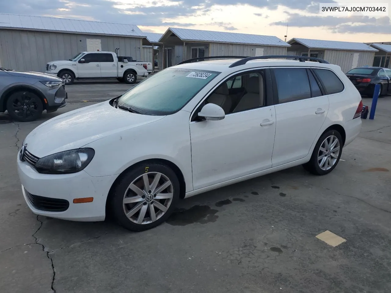 2012 Volkswagen Jetta Tdi VIN: 3VWPL7AJ0CM703442 Lot: 73928234