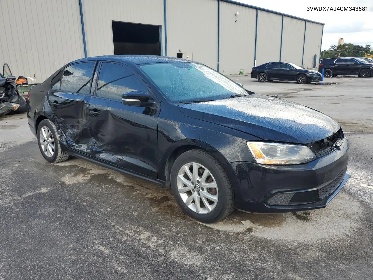 2012 Volkswagen Jetta Se VIN: 3VWDX7AJ4CM343681 Lot: 74039274