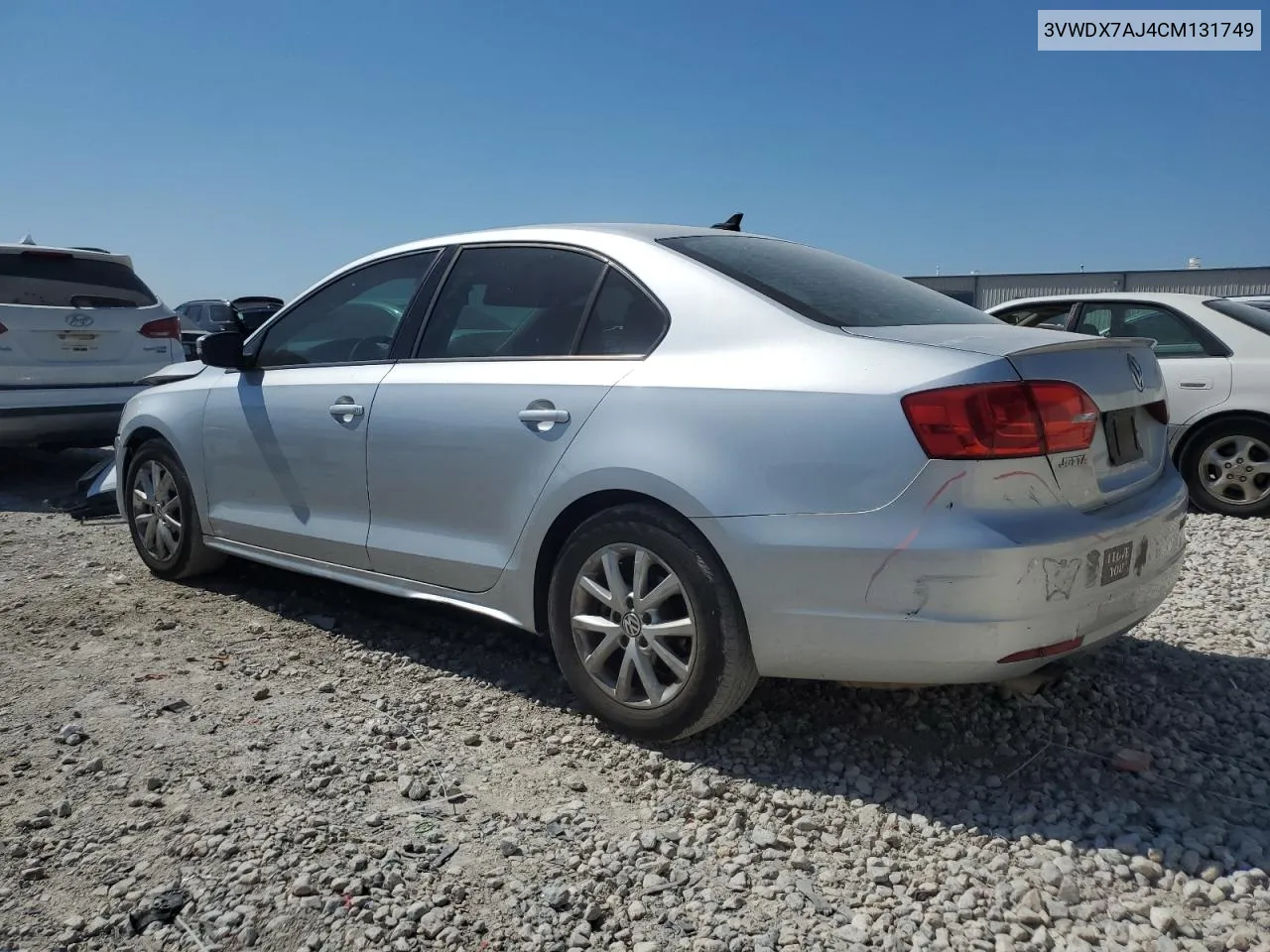 2012 Volkswagen Jetta Se VIN: 3VWDX7AJ4CM131749 Lot: 74068964