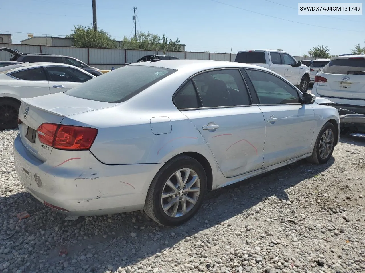 2012 Volkswagen Jetta Se VIN: 3VWDX7AJ4CM131749 Lot: 74068964