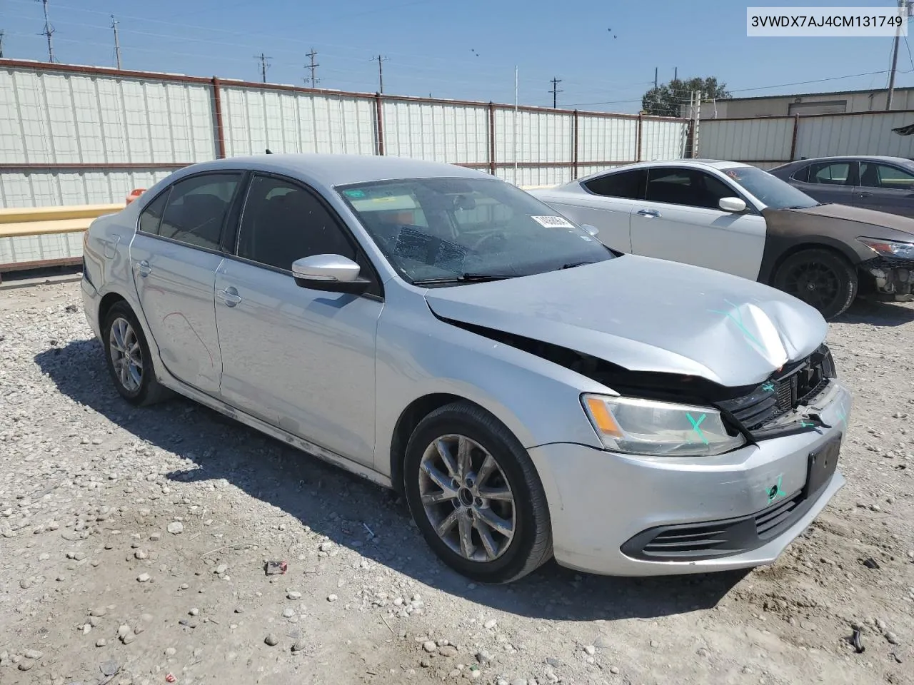 3VWDX7AJ4CM131749 2012 Volkswagen Jetta Se