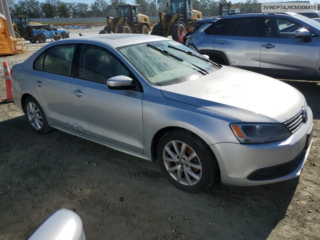 2012 Volkswagen Jetta Se VIN: 3VWDP7AJ9CM308411 Lot: 74100144