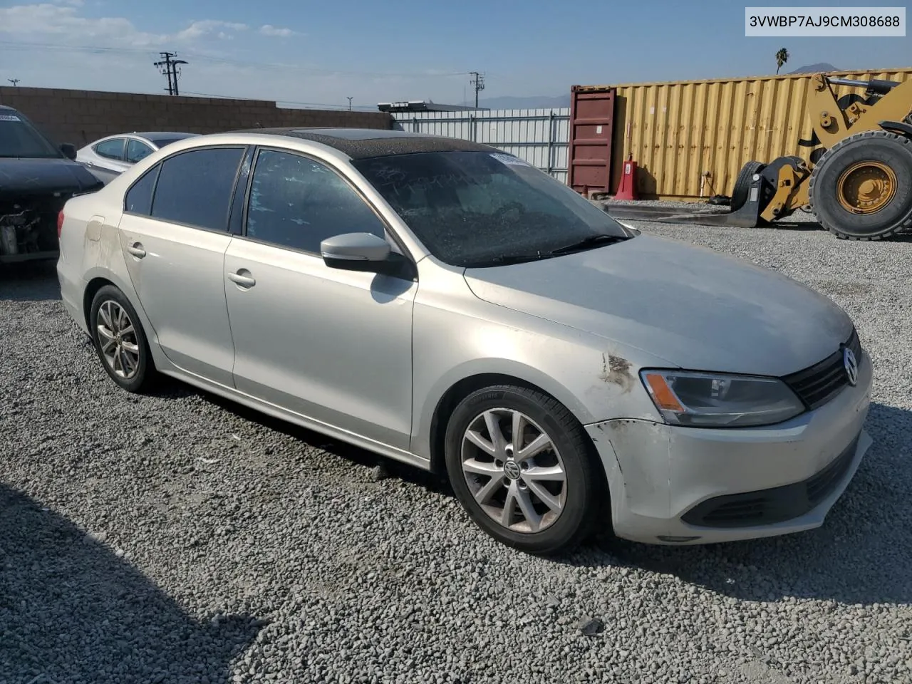 3VWBP7AJ9CM308688 2012 Volkswagen Jetta Se