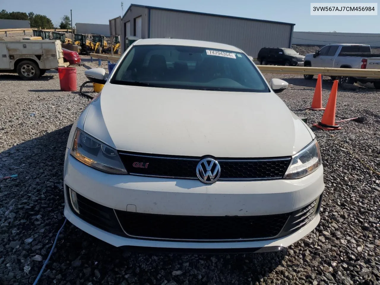 2012 Volkswagen Jetta Gli VIN: 3VW567AJ7CM456984 Lot: 74794364