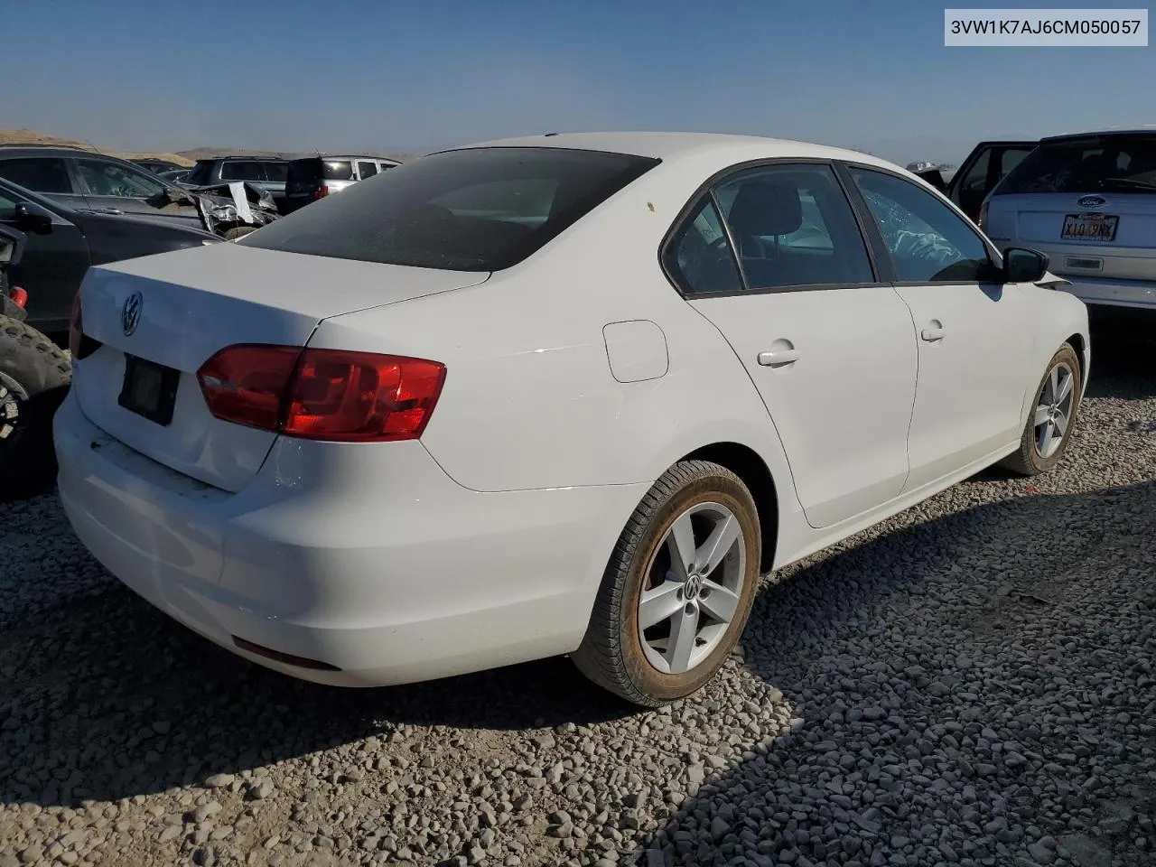 2012 Volkswagen Jetta Base VIN: 3VW1K7AJ6CM050057 Lot: 74944734