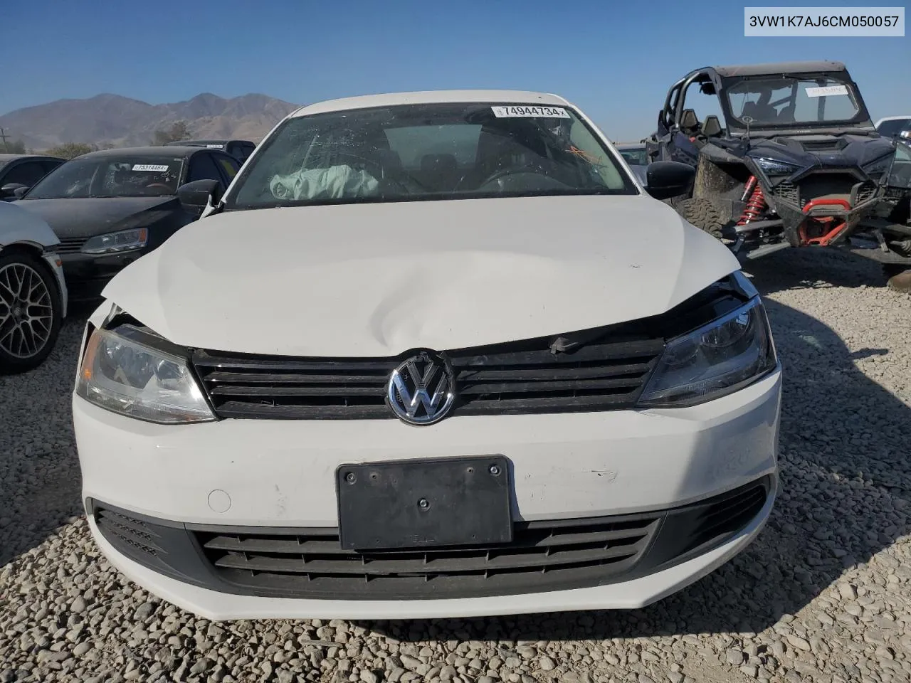 2012 Volkswagen Jetta Base VIN: 3VW1K7AJ6CM050057 Lot: 74944734