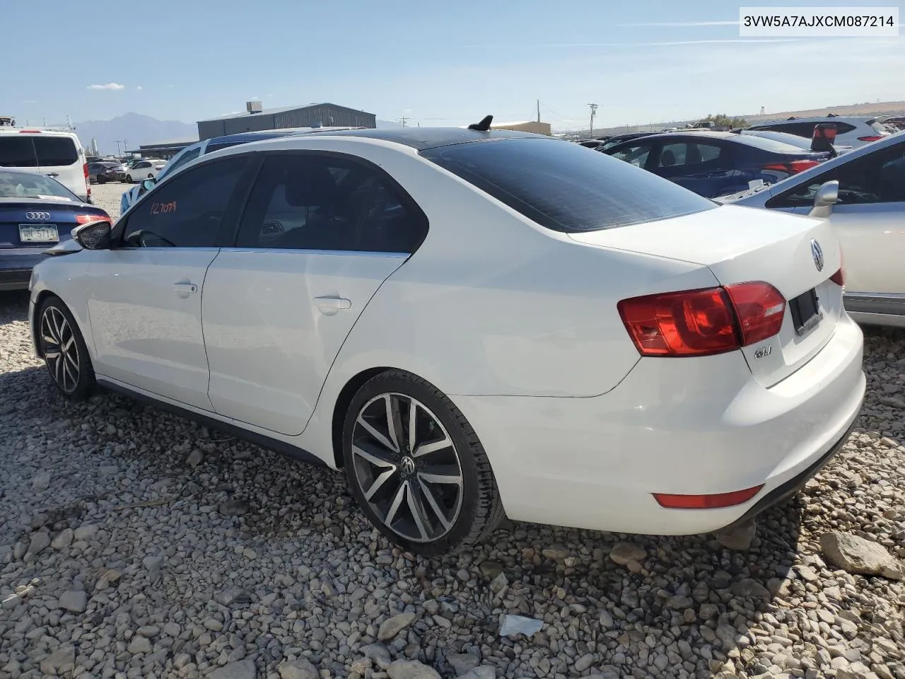 2012 Volkswagen Jetta Gli VIN: 3VW5A7AJXCM087214 Lot: 75011884