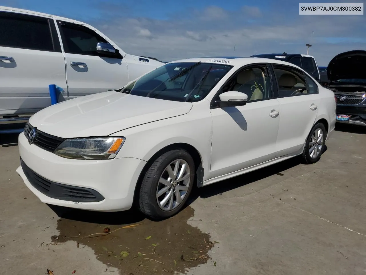 2012 Volkswagen Jetta Se VIN: 3VWBP7AJ0CM300382 Lot: 75044784