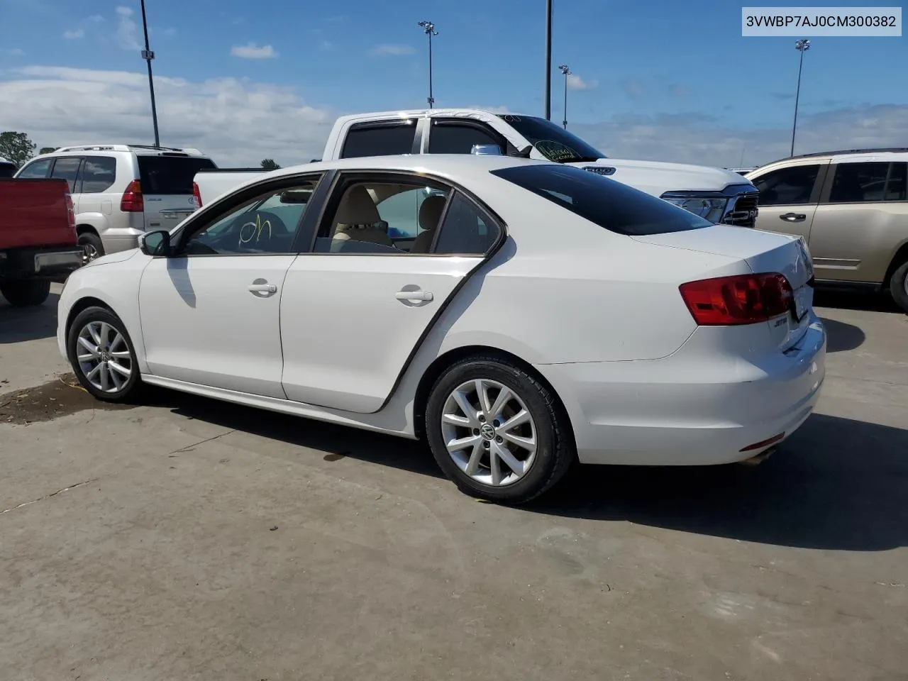 2012 Volkswagen Jetta Se VIN: 3VWBP7AJ0CM300382 Lot: 75044784