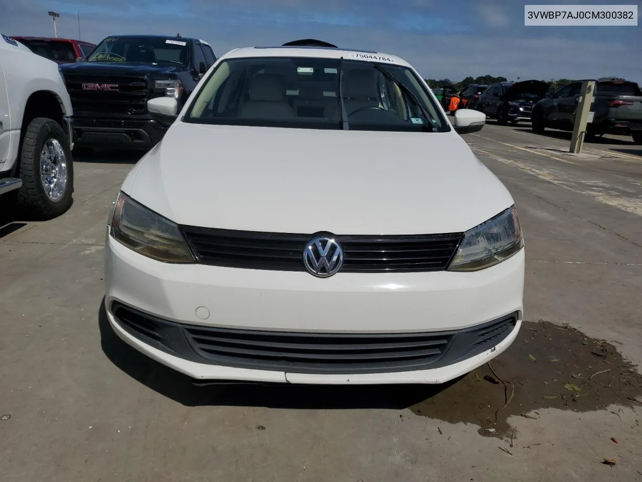 2012 Volkswagen Jetta Se VIN: 3VWBP7AJ0CM300382 Lot: 75044784