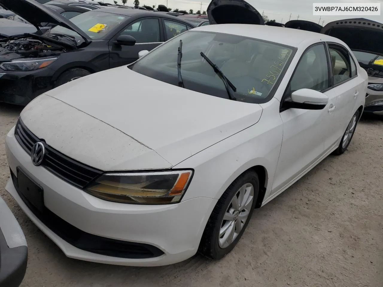 2012 Volkswagen Jetta Se VIN: 3VWBP7AJ6CM320426 Lot: 75072004