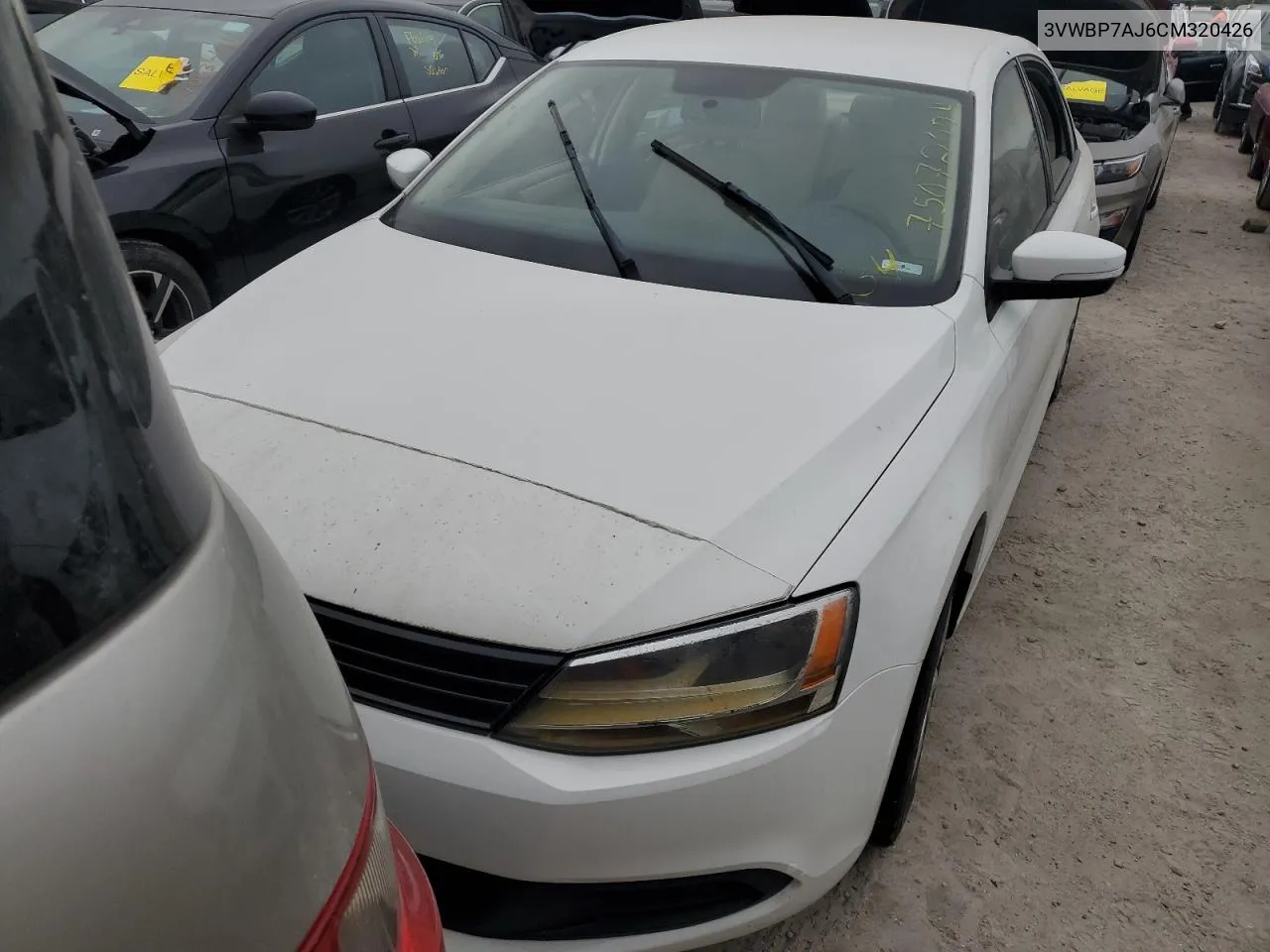 2012 Volkswagen Jetta Se VIN: 3VWBP7AJ6CM320426 Lot: 75072004