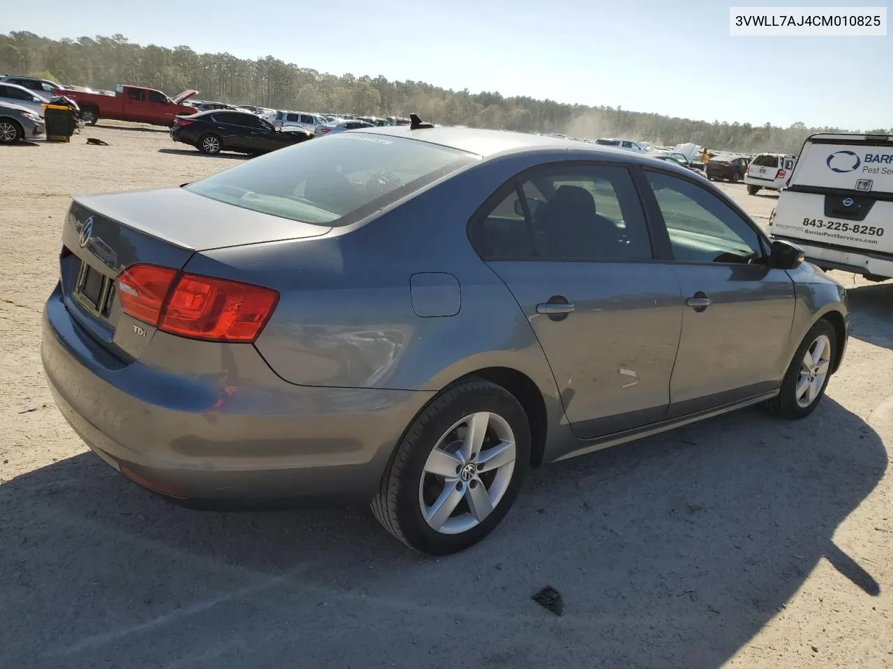 2012 Volkswagen Jetta Tdi VIN: 3VWLL7AJ4CM010825 Lot: 75748924