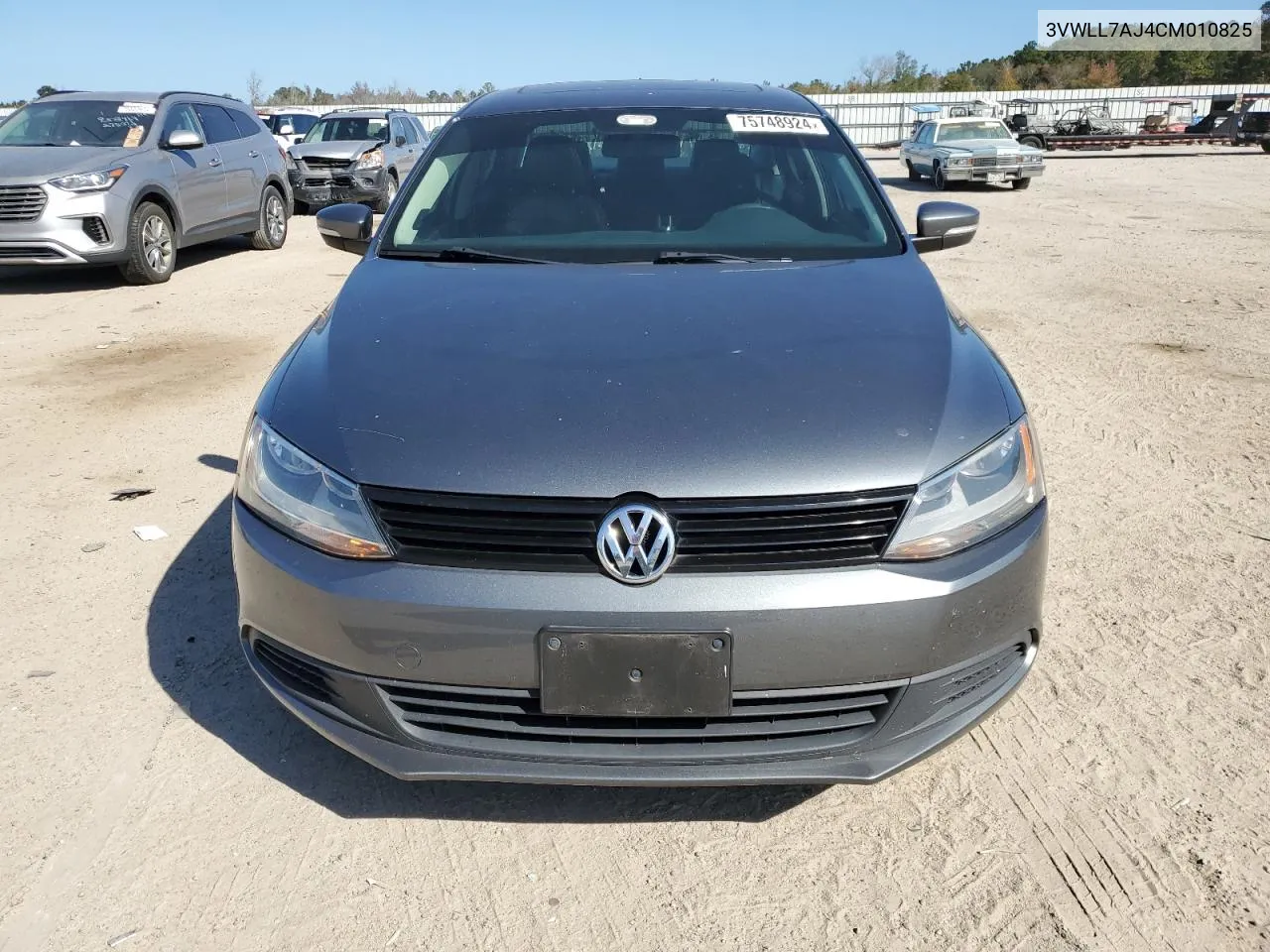 2012 Volkswagen Jetta Tdi VIN: 3VWLL7AJ4CM010825 Lot: 75748924