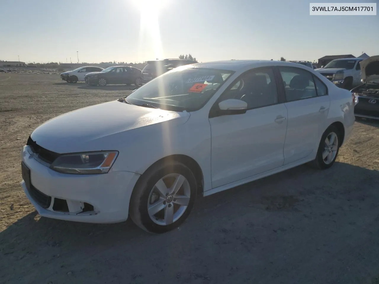 2012 Volkswagen Jetta Tdi VIN: 3VWLL7AJ5CM417701 Lot: 75777404