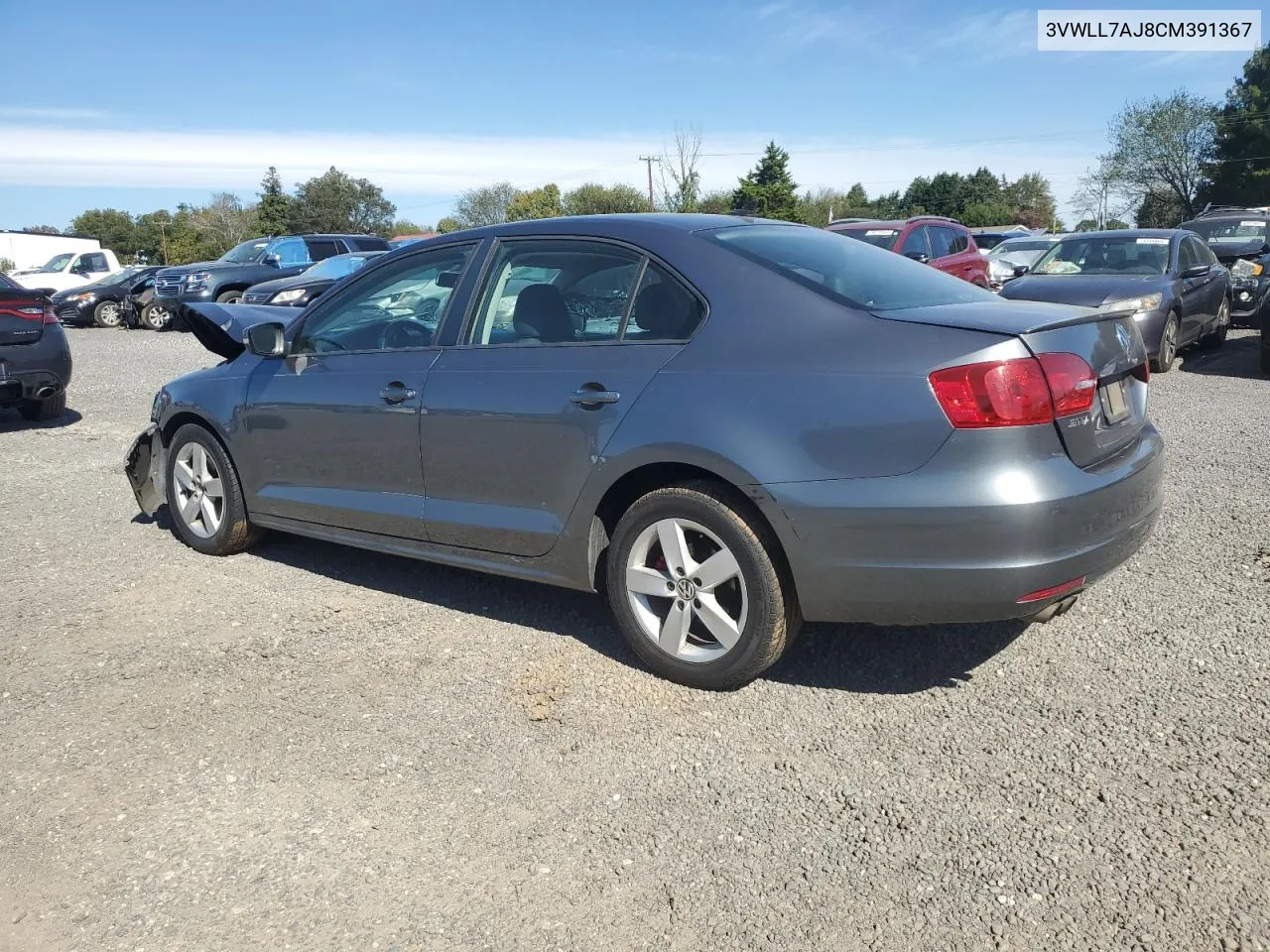 2012 Volkswagen Jetta Tdi VIN: 3VWLL7AJ8CM391367 Lot: 75792744