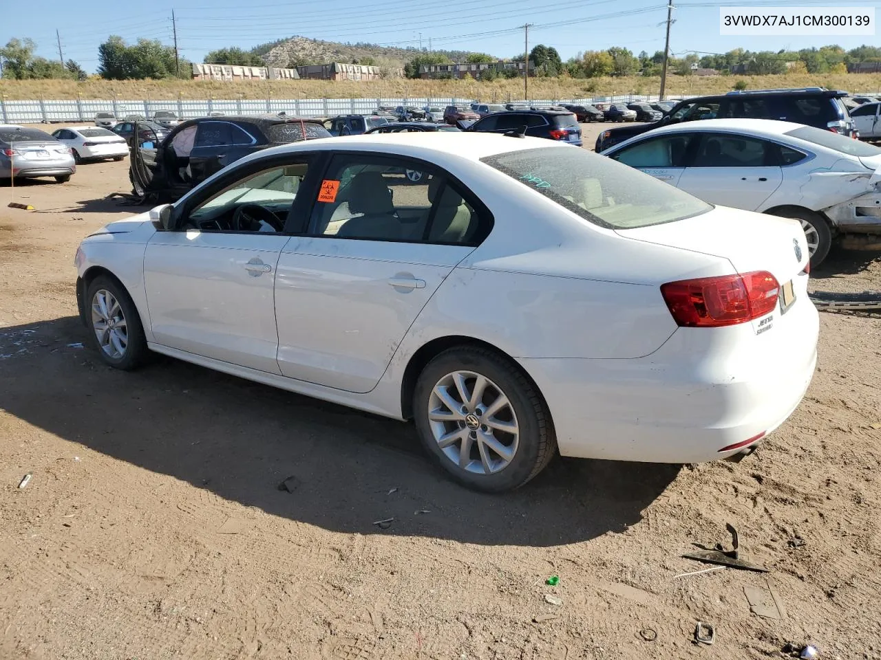 2012 Volkswagen Jetta Se VIN: 3VWDX7AJ1CM300139 Lot: 76038624