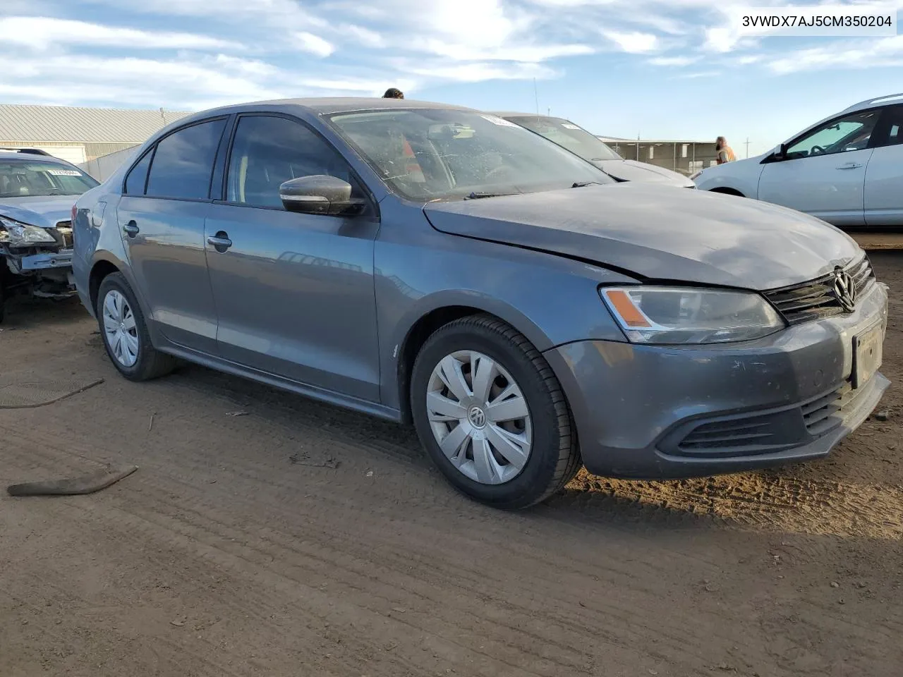 2012 Volkswagen Jetta Se VIN: 3VWDX7AJ5CM350204 Lot: 76066044