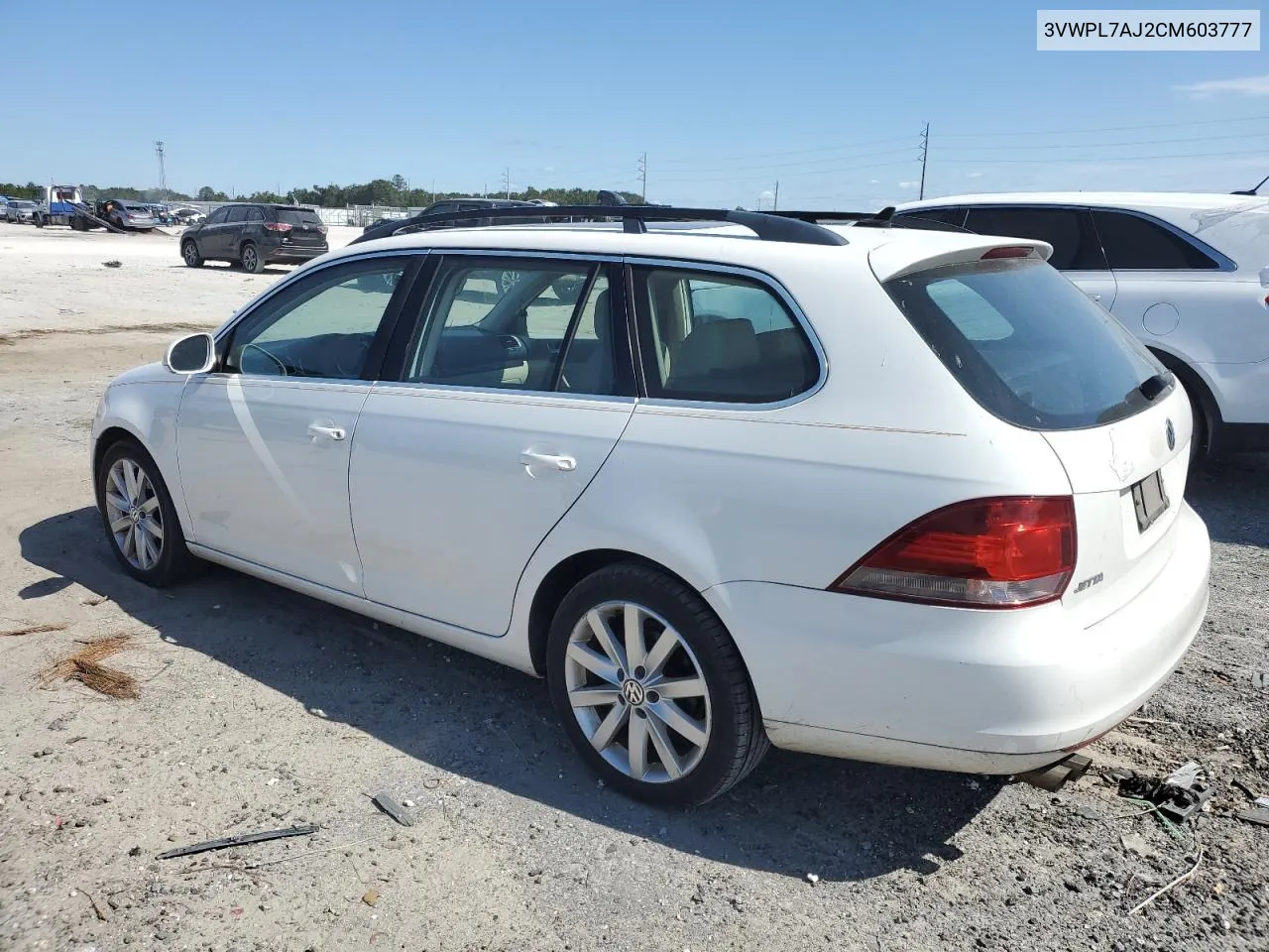 2012 Volkswagen Jetta Tdi VIN: 3VWPL7AJ2CM603777 Lot: 76151624