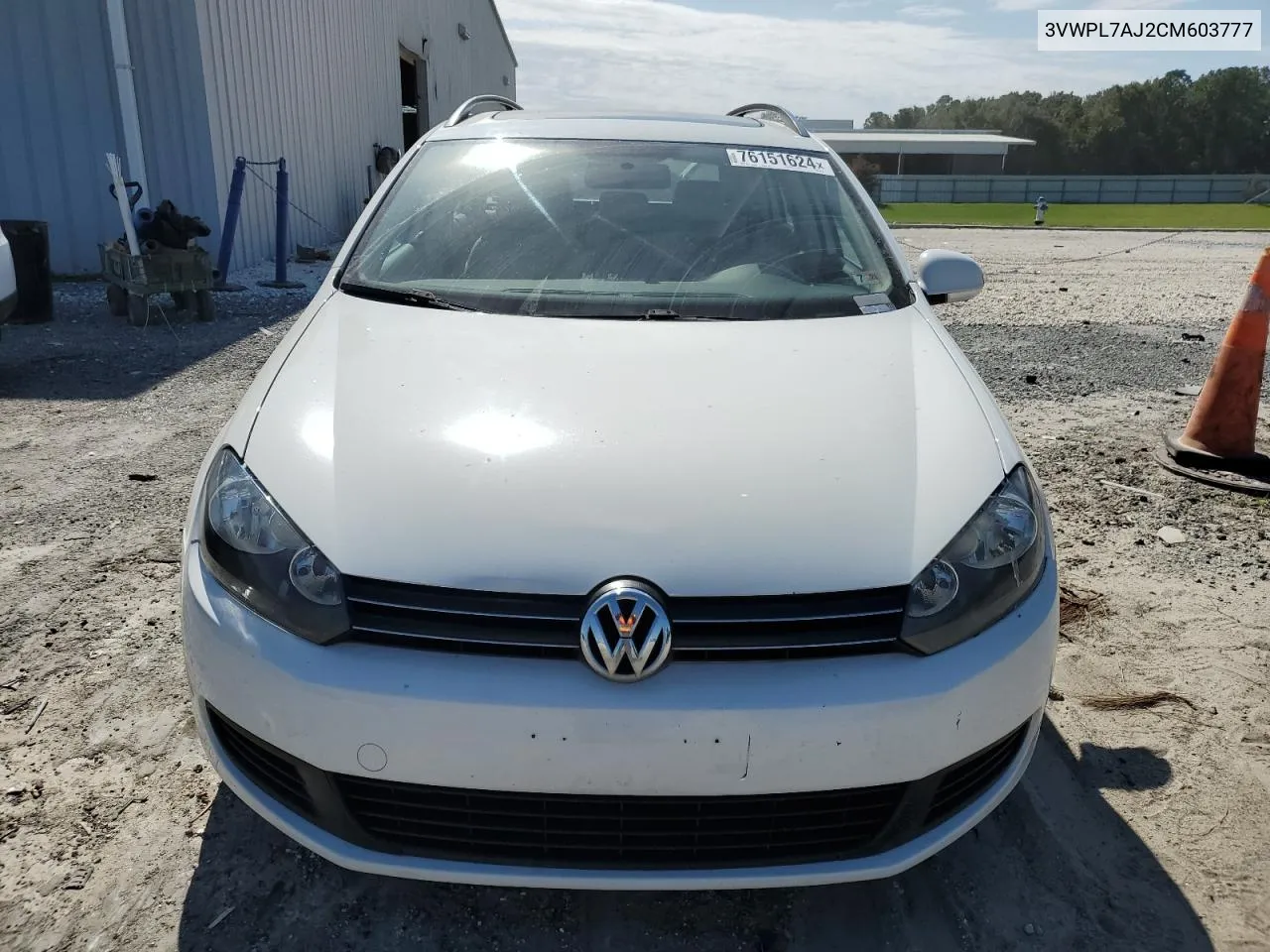 2012 Volkswagen Jetta Tdi VIN: 3VWPL7AJ2CM603777 Lot: 76151624