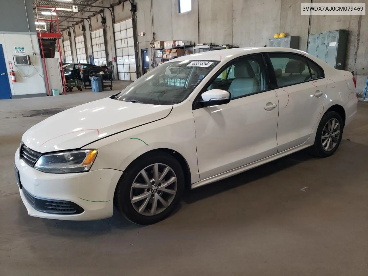 2012 Volkswagen Jetta Se VIN: 3VWDX7AJ0CM079469 Lot: 76227354