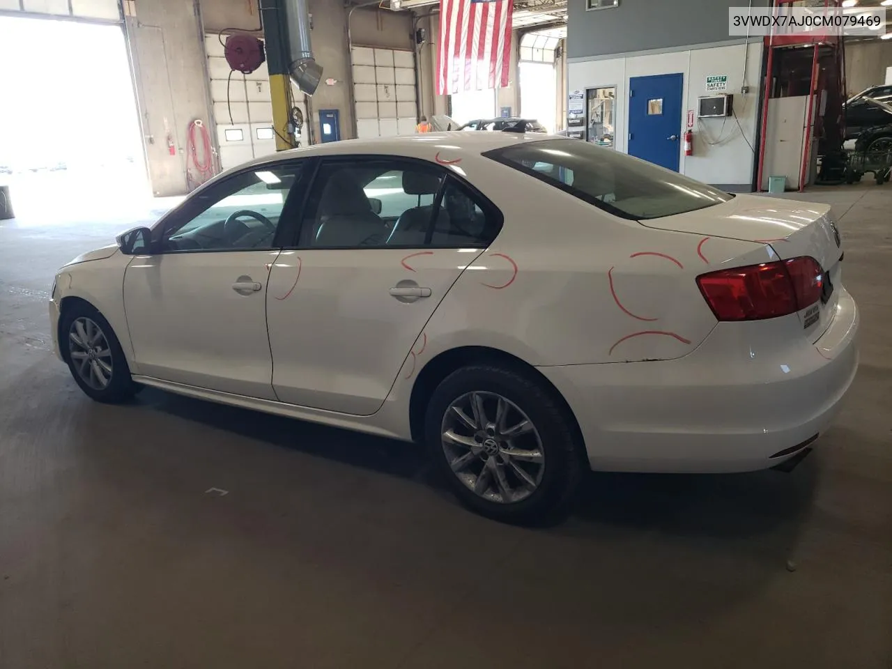 2012 Volkswagen Jetta Se VIN: 3VWDX7AJ0CM079469 Lot: 76227354