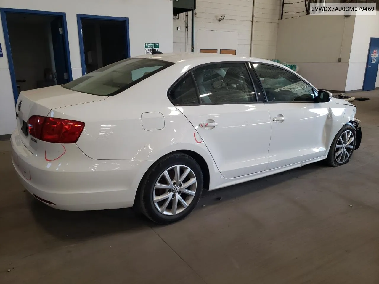 2012 Volkswagen Jetta Se VIN: 3VWDX7AJ0CM079469 Lot: 76227354