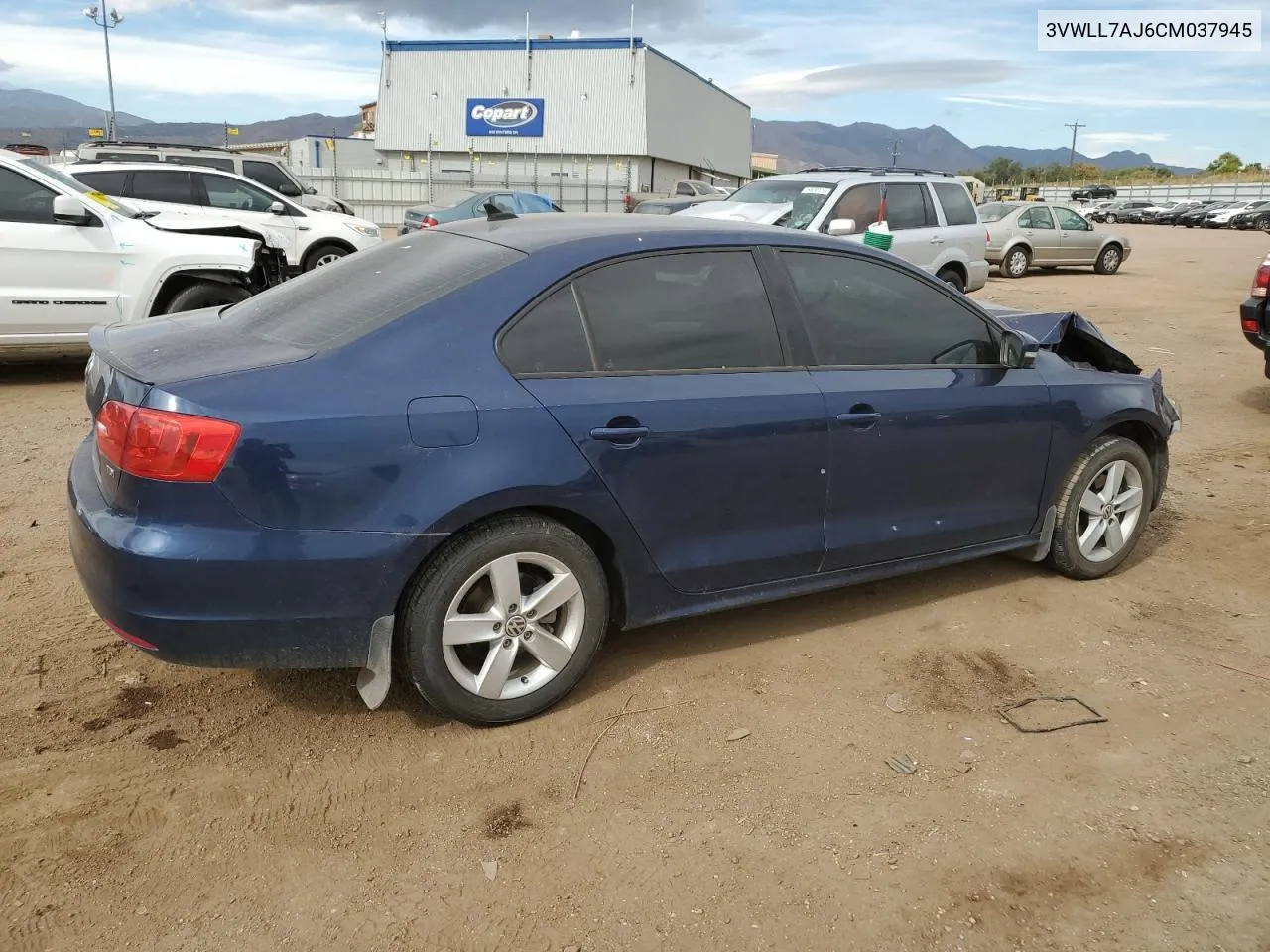 2012 Volkswagen Jetta Tdi VIN: 3VWLL7AJ6CM037945 Lot: 76324974